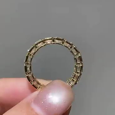 Emerald 3.60tcw Bezel Set Eternity Lab Grown Diamond Band, D-E-F Color, VVS-VS Clarity