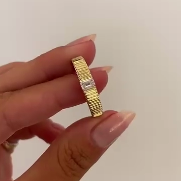 Emerald 0.30ct Lab Grown Diamond Unique Chunky Band Men's Engagement Ring, EF Color, VS Clarity