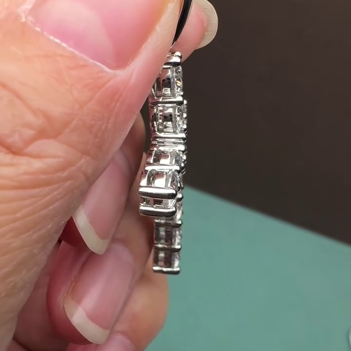 Round 3.30tcw Lab Diamond Cross Pendant Necklace | IGI Certified | EF VS | Custom Gold