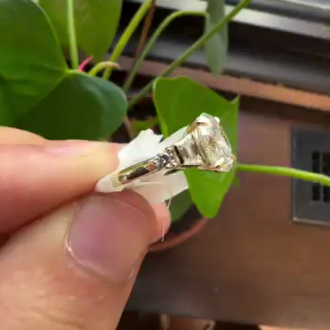 2.20tcw Oval Lab Diamond Five Stone Cathedral Engagement Ring | IGI Certified