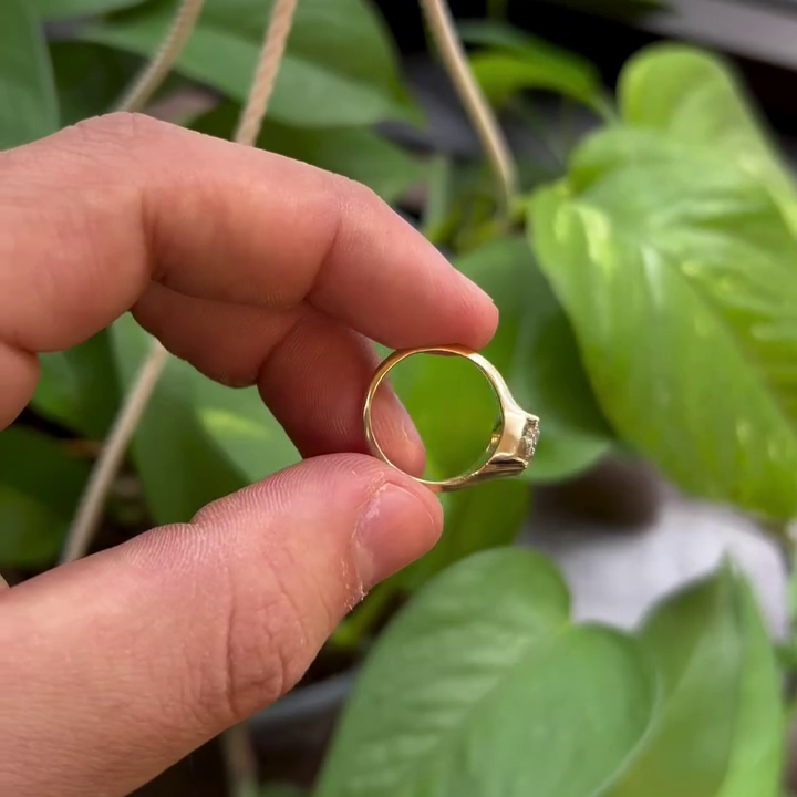 1.50ct Radiant Lab Grown Diamond Half Bezel Engagement Ring | IGI Certified | D-E-F VVS–VS