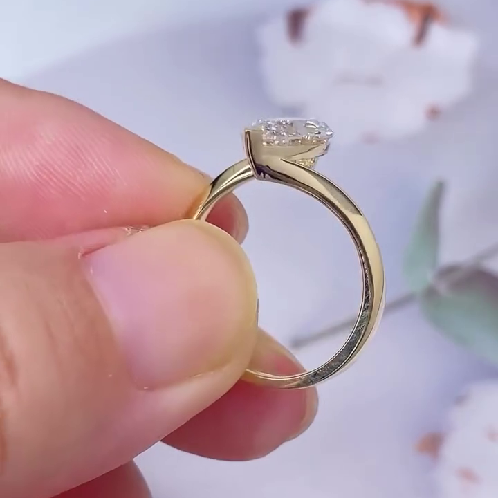 Marquise 2.50tcw Lab Diamond Bypass Ring | IGI Certified | D-E-F VVS–VS | Custom Gold | AntiqueCut