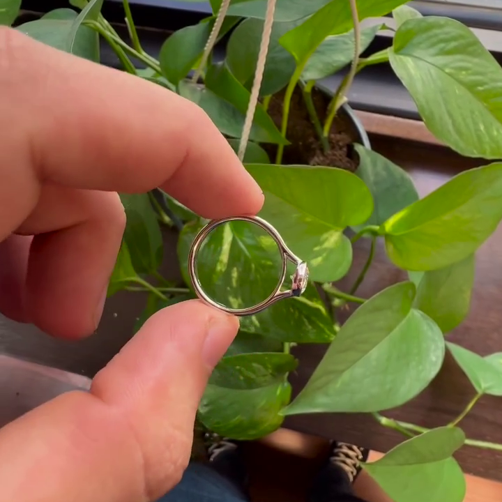 1.50ct Oval Lab Diamond Cathedral Bezel Engagement Ring | IGI Certified | D-E-F VVS–VS | Custom Gold