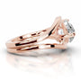 Rose :: premium pear lab diamond solitaire engagement ring IGI certified ring