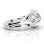 White :: IGI certified pear lab diamond solitaire engagement ring elegant bridal ring