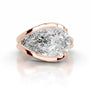 Rose :: pear lab grown diamond engagement ring solitaire setting timeless design