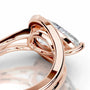 Rose :: fine jewelry pear lab grown diamond solitaire engagement ring women ring