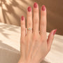Common :: D VVS1 Square Radiant diamond three stone engagement ring