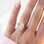 Common :: 1.85ct pear shaped lab grown diamond ring with sculptural band