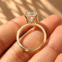 Common :: 5.10TCW Hidden Halo engagement ring with Radiant center diamond