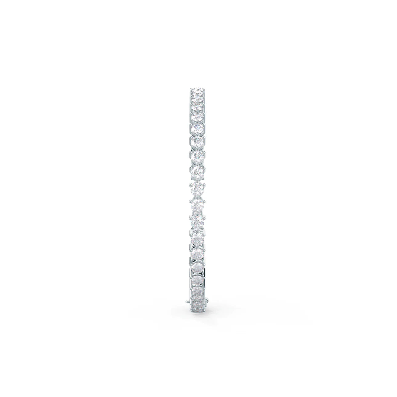 Round Lab Grown Diamond Three Prong Tennis Bracelet, EF Color, VS Clarity, IGI Certificate