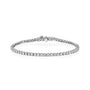 white :: round lab grown diamond tennis bracelet IGI certified