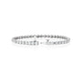 white :: 7ct lab grown diamond tennis bracelet round brilliant diamonds
