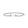 white :: lab grown diamond tennis bracelet round brilliant diamonds