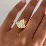 Common :: close up 5 carat yellow pear diamond ring three stone luxury engagement ring