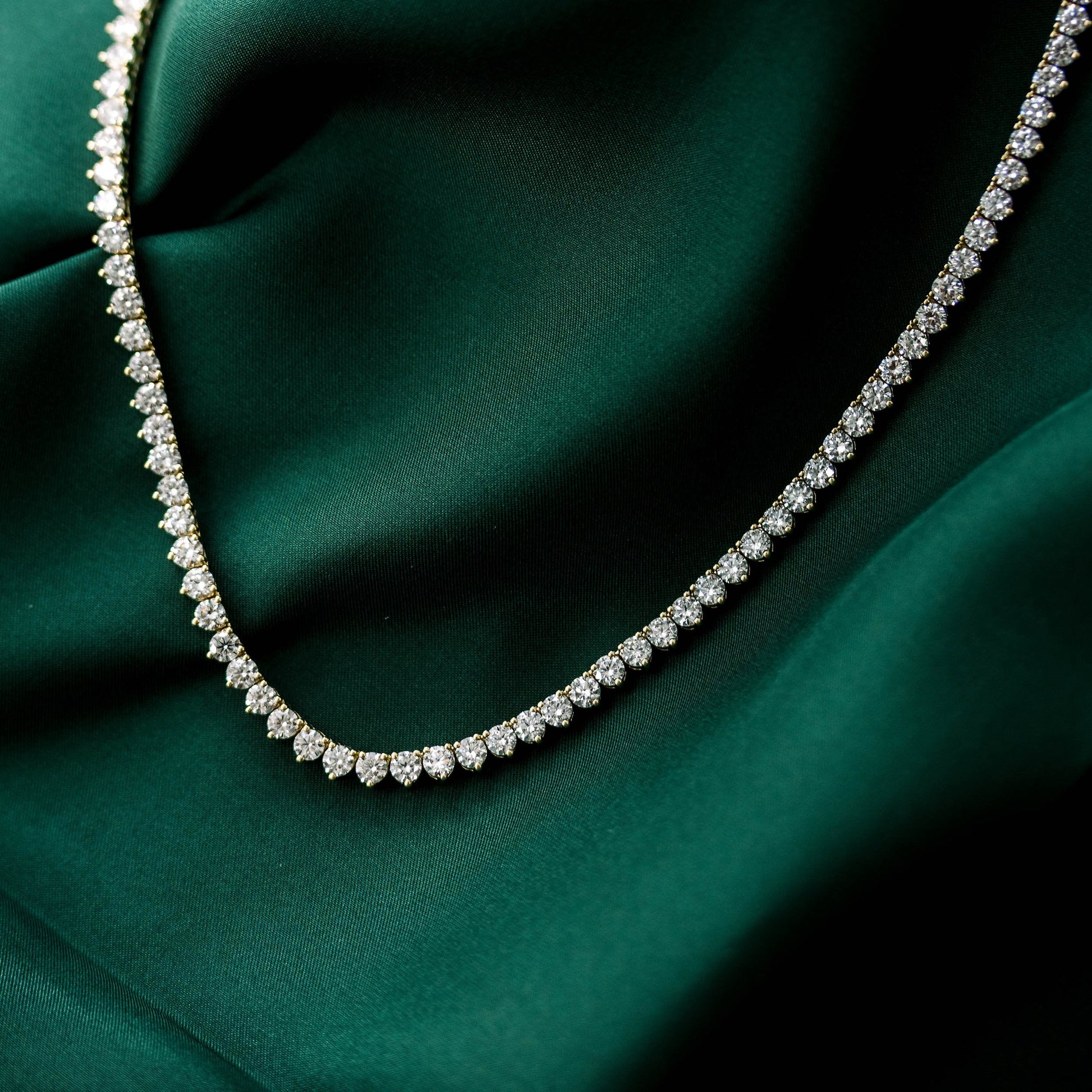 Tennis necklace Lab grown Diamond DEF Color VS+ Clarity