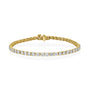 yellow :: 5ct luxury lab grown diamond tennis bracelet for women