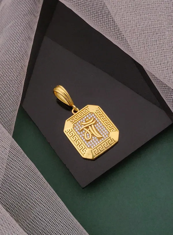 Ma in square diamond Pendant
